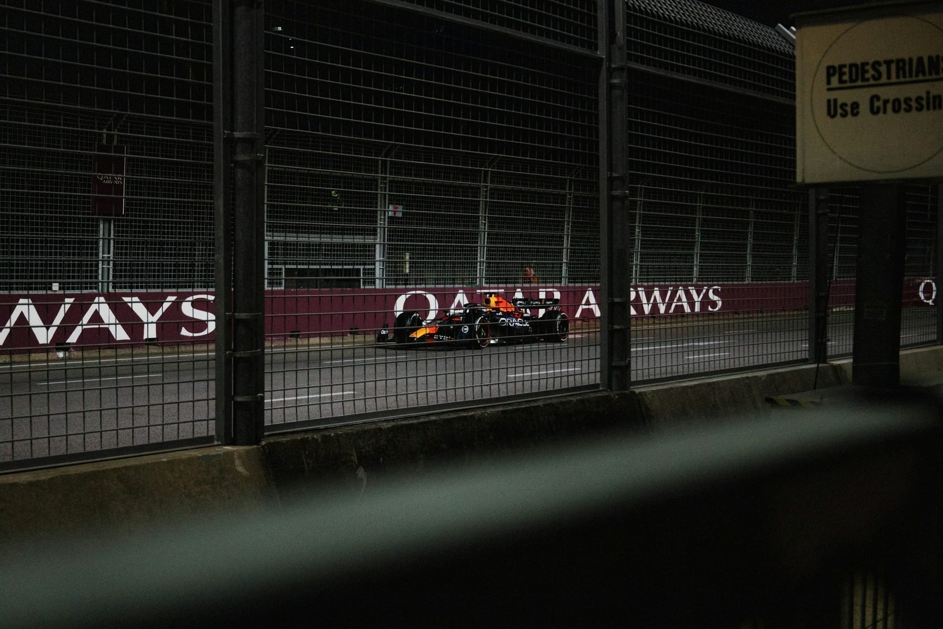 Formula 1 race car on track