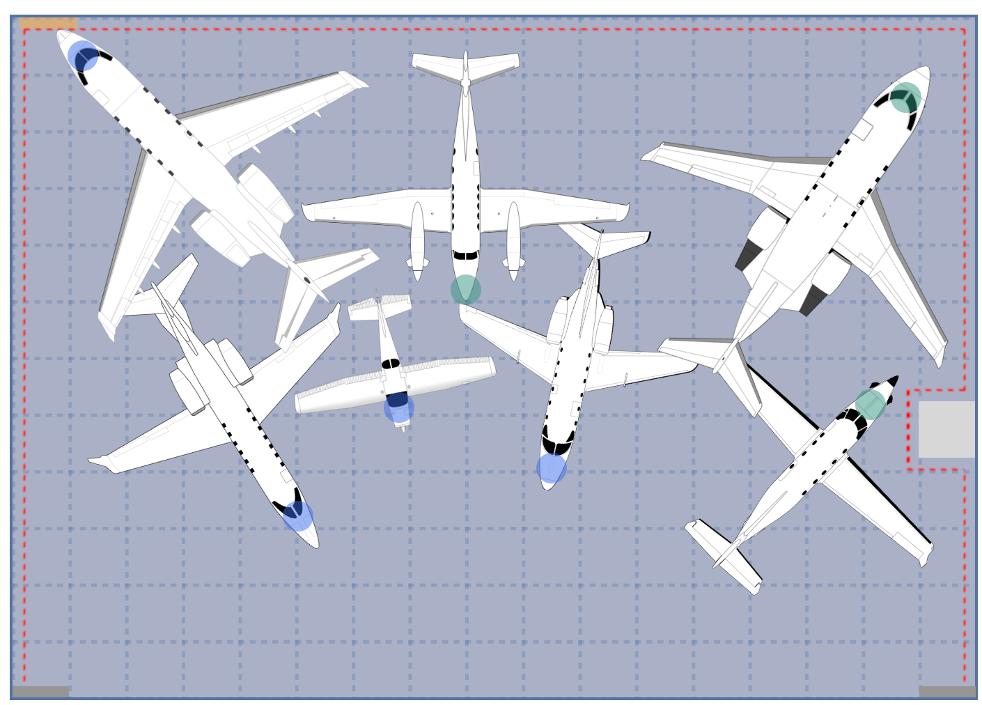 AirPlx tight stack simulation