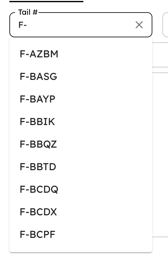 French F- tail lookup